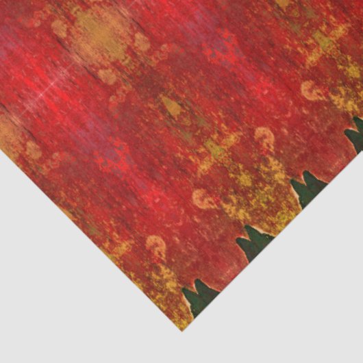 部族ウエスタンレッドブラウンイエローパターンブルスカル 薄葉紙 (詳細)