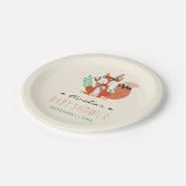 部族ウッドランドキツネベビーシャワーシャワー紙プレート ペーパープレート (アングル)