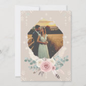 部族エレガントフローラ結婚式招待状 招待状 (裏面)