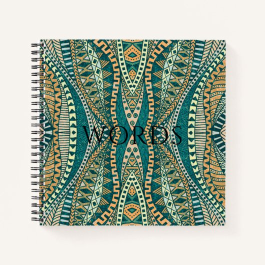 部族エレガントモチーフ ノートブック (正面)