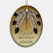 部族オーナメントが最初の国をパーソナライズ記念 セラミックオーナメント (右)