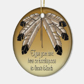 部族オーナメントが最初の国をパーソナライズ記念 セラミックオーナメント (左)