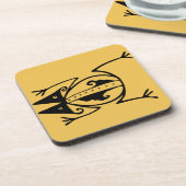 部族カエル古代の動物の部族芸術 コースター (左側)