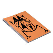 部族カエル古代の動物の部族芸術 ノートブック (右側)