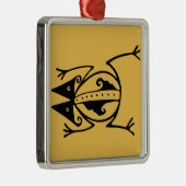 部族カエル古代の動物の部族芸術 メタルオーナメント (右)