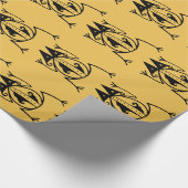 部族カエル古代の動物の部族芸術 ラッピングペーパー (角)