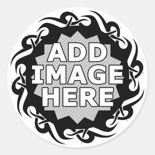 部族カスタム像 ラウンドシール (正面)