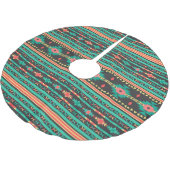 部族カッコいいの幾何学的模様 ブラッシュドポリエステルツリースカート (アングル)