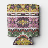 部族カラフルスタイル、シームレスなパターン。 缶クーラー (裏面)