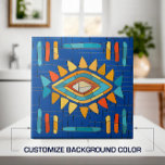 部族カラフルモザイクアート タイル<br><div class="desc">カラフルTribal Mosaic Artカスタマイズの背景色。</div>