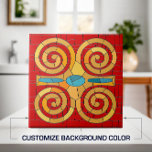 部族カラフルモザイクアート タイル<br><div class="desc">カラフルTribal Mosaic Artカスタマイズの背景色。</div>