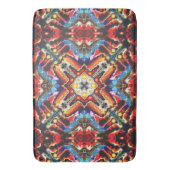 部族カラフルモチーフ バスマット (正面縦)