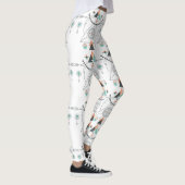 部族カラフル幾何学トーテム レギンス (右)