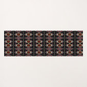 部族カラフル幾何学的パターン ヨガマット (裏面(横))