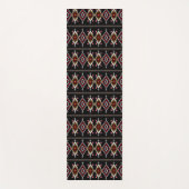 部族カラフル幾何学的パターン ヨガマット (正面)