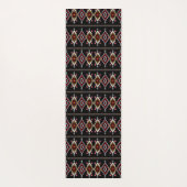 部族カラフル幾何学的パターン ヨガマット (裏面)