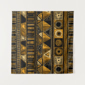 部族カラフル民族の継ぎ目のないパターン タペストリー (正面(横))