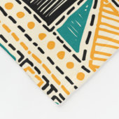 部族カラフル民族の継ぎ目のないパターン フリースブランケット (角)