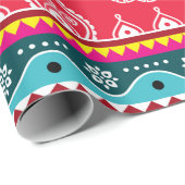 部族カラフル民族の継ぎ目のないパターン ラッピングペーパー (ロールコーナー)