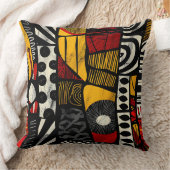 部族カラフル流 クッション (ブランケット)