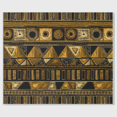 部族カラフル的シームレスなパターン ラッピングペーパー (フラット)