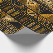 部族カラフル的シームレスなパターン ラッピングペーパー (角)