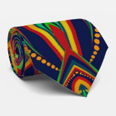 部族サイケデリックファッションネックタイ ネクタイ (ロール)