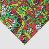 部族サイケデリック抽象芸術組成カラフル物 薄葉紙 (詳細)