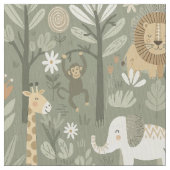 部族サファリ ジャングル ID1260 ファブリック (クローズアップ)