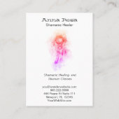 *~*部族シャーマン。ドリームキャッチャー聖シャーマン 名刺 (裏面)