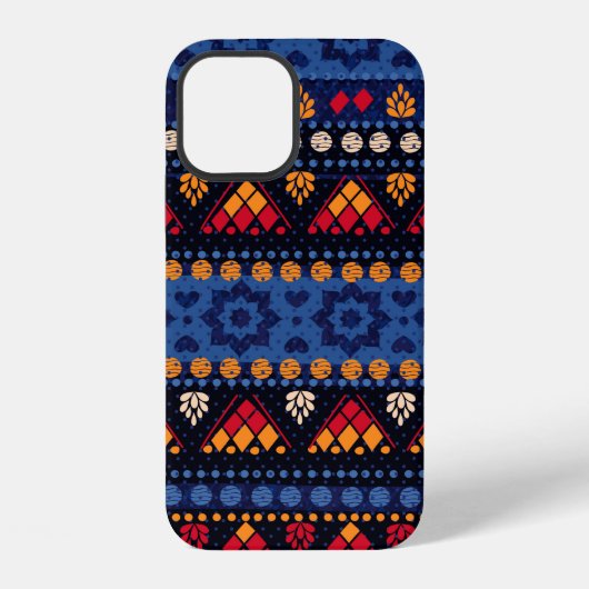 部族シームレス パターン。 iPhoneケース (裏面)
