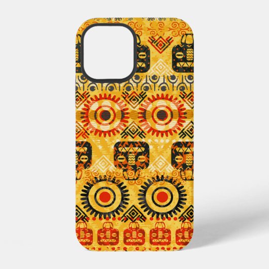 部族シームレス パターン iPhoneケース (裏面)