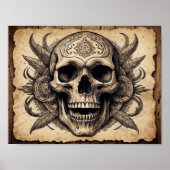 部族スカルオン・パーチメント ポスター (正面)