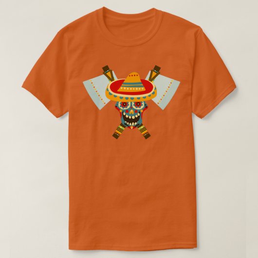 部族スカルデュアルAx 13 Tシャツ (デザイン正面)