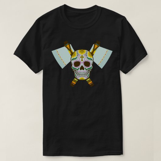 部族スカルデュアルAx 3 Tシャツ (デザイン正面)