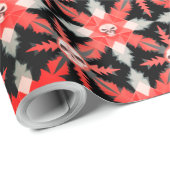 部族スカル包装紙 ラッピングペーパー (ロールコーナー)