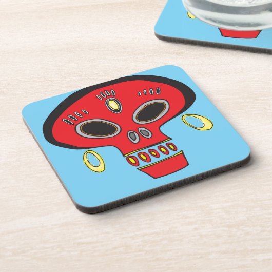 部族スカル コースター (左側)