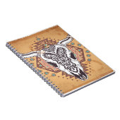 部族スカル:ヴィンテージ動物イラストレーション。 ノートブック (右側)