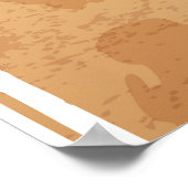 部族スカル:ヴィンテージ動物イラストレーション。 ポスター (角)