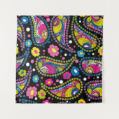 部族スタイルペイズリー、シームレスな民族パターン。 タペストリー (正面(横))