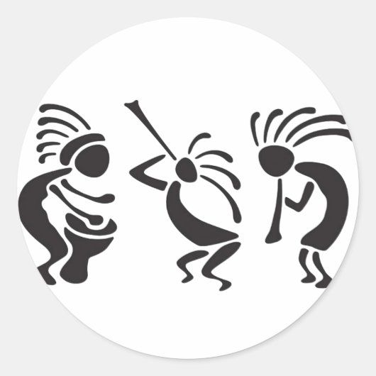 部族ステッカー  ラウンドシール (正面)
