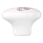 部族ゾウ美術デザイン セラミックノブ (側面)