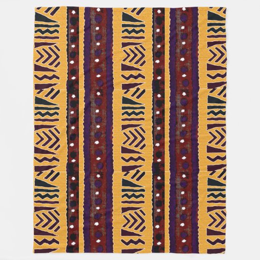 「部族タペストリー」: フリースブランケット (正面)