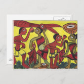 部族ダンス ポストカード (正面/裏面)