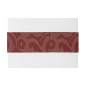 部族デザインこうもりバー（ユダヤ教の）バル・ミツバーラップバンド 招待状ベリーバンド (裏面例)