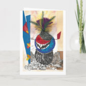 部族デザイングリーティングカード カード (裏面)