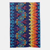 部族デザイン抽象デザイン キッチンタオル (縦)