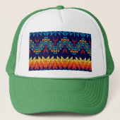 部族デザイン抽象デザイン キャップ (正面)