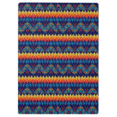 部族デザイン抽象デザイン クリップボード (裏面)