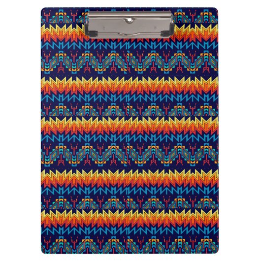 部族デザイン抽象デザイン クリップボード (正面)